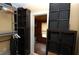 Closet space featuring adjustable metal shelving and a hanging rod for organized storage at 1130 Ridge Ave, Stone Mountain, GA 30083