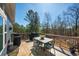 Relaxing back deck space featuring a grill and an outdoor dining table with serene wooded views at 139 Stargaze Rdg, Canton, GA 30114