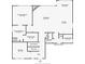 Detailed floor plan showing the layout of the primary bedroom, living room, kitchen, and bathrooms on the main floor at 139 Stargaze Rdg, Canton, GA 30114