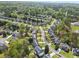 Aerial community shot reveals tree-lined streets, manicured lawns, and a well-planned neighborhood at 1665 Millhouse Lndg, Marietta, GA 30066