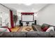 Home theater with large screen, surround sound, comfortable seating, and stylish decor for immersive entertainment at 1665 Millhouse Lndg, Marietta, GA 30066