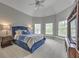 Spacious main bedroom featuring vaulted ceilings, carpet and large windows for lots of natural light at 1956 Grace Arbor Ne Ct, Atlanta, GA 30329