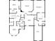 Second floor plan showing bedrooms, bathrooms, walk-in closets, sitting room, and laundry room at 214 Leland Way, Woodstock, GA 30188
