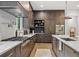 Gourmet kitchen features marble countertops, stainless steel appliances, and custom cabinets at 402 Chattahoochee St, Roswell, GA 30075