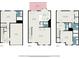 Detailed floor plan showcasing the layout of each floor with dimensions for rooms, bathrooms, and other key areas at 3956 Church View Ln, Suwanee, GA 30024