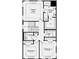 Floor plan exhibiting the primary suite with bath, bedrooms, and laundry at 3726 Willingham Sw Run, Marietta, GA 30008