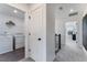 Upstairs hallway provides easy access to the laundry room and other bedrooms at 3726 Willingham Sw Run, Marietta, GA 30008