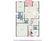 Layout of the first floor that includes the primary bedroom, living room, kitchen, garage and bedrooms at 3804 Hawk Tail Dr, Loganville, GA 30052