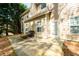 Back patio with wooded view and table and chairs at 742 Hope Hollow Ln, Loganville, GA 30052