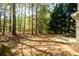 Back patio with wooded view and table and chairs at 742 Hope Hollow Ln, Loganville, GA 30052