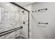 Stylish bathroom with a glass-enclosed shower, and modern fixtures at 1155 Christian Se Cir, Conyers, GA 30013