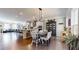 Open-concept design seamlessly connects the dining area, kitchen, and living room for entertaining at 2168 Rock Creek Park, Decatur, GA 30033