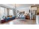 Inviting living room featuring hardwood floors, stylish furnishings, and plenty of natural light at 2168 Rock Creek Park, Decatur, GA 30033
