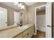 Bathroom featuring tile floor, a single sink, and a tub shower combo at 240 Indian Creek Rd, Locust Grove, GA 30248