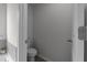 Toilet room with modern fixtures and paint at 4171 Dean Grove Way, Loganville, GA 30052