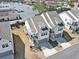 Aerial view showcasing the well-maintained property, with a private yard and convenient parking at 1433 Halpern Ln, Kennesaw, GA 30144
