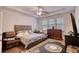 Spacious main bedroom featuring tray ceilings, large windows, and an elegant area rug at 164 Madison Grace Ave, Mcdonough, GA 30252