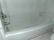 Bathroom with a standard white tub and shower at 3695 Church St, Clarkston, GA 30021