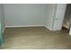 Bright bedroom features sleek floors and fresh paint at 3695 Church St, Clarkston, GA 30021
