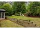 Expansive backyard featuring a well-maintained lawn and lush landscaping with a retaining wall at 3063 Leafwood Dr, Decatur, GA 30033