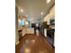 Spacious kitchen with stainless steel appliances, granite countertops, and hardwood floors at 3455 Buffington Ln, Cumming, GA 30040