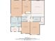 Upstairs floor plan with bedrooms, baths, laundry, and walk-in closets for ample storage and convenience at 6675 Flagstone Ct, Cumming, GA 30028