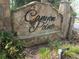 Stone sign identifying the Canyon Point subdivision in an attractive, upscale font and style at 3011 Canyon Point Cir, Roswell, GA 30076