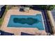 Aerial view of the neighborhood swimming pool closed for the winter at 1924 Wilkenson Xing, Marietta, GA 30066