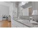 Elegant bathroom vanity with granite countertop, modern fixtures, and stylish decor at 459 James P Brawley Nw Dr, Atlanta, GA 30318