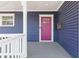 Inviting front entrance with a colorful door, white trim, and classic architectural details at 459 James P Brawley Nw Dr, Atlanta, GA 30318
