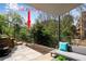 Landscaped backyard with patio, stone steps, and a glimpse of the Beltline trail for outdoor enjoyment at 400 Village Ne Pkwy # 203, Atlanta, GA 30306