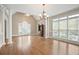 Bright and airy living room with hardwood floors, vaulted ceiling, and natural light at 4093 Tritt Homestead Dr, Marietta, GA 30062