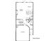 First floor plan showcasing layout of kitchen, living room, garage, and dining room at 421 Auburn Valley Way, Auburn, GA 30011