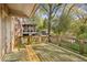 Wooden deck with a railing overlooking a wooded area, ideal for outdoor relaxation at 28 Exeter Rd, Avondale Estates, GA 30002