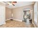 View of the dining room to the parlor at 28 Exeter Rd, Avondale Estates, GA 30002