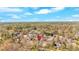 Wide angle aerial view of a neighborhood showing the landscape and location at 3509 Ivy Manor Se Rd, Smyrna, GA 30080