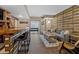 Finished basement bar area with custom wood accents and bar seating at 3509 Ivy Manor Se Rd, Smyrna, GA 30080