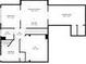 Detailed first-floor plan showcasing the layout of the home, including living spaces and garage at 3509 Ivy Manor Se Rd, Smyrna, GA 30080
