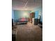 Bedroom with colorful carpet and a bed with an American flag design at 4748 Arcado Sw Rd, Lilburn, GA 30047