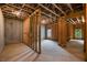 Partially framed basement ready for customization, featuring natural light and ample space at 5101 Barrington Trace Dr, Atlanta, GA 30331
