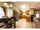 Eat-in kitchen features stainless steel appliances and easy access to the living room at 20 Riverbrooke Rd, Covington, GA 30016