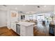 Bright and open living space with a large island, hardwood floors, and living area at 920 Memorial Se Dr # 44, Atlanta, GA 30316