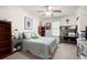 Comfortable bedroom with a ceiling fan and desk area at 3225 Warren Creek Sw Dr, Hiram, GA 30141