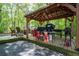 Covered outdoor patio with a grill and outdoor seating, perfect for entertaining at 3225 Warren Creek Sw Dr, Hiram, GA 30141