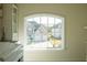 Laundry room with a window showcasing a neighborhood view in a suburban home at 4125 Hidden River Dr, Cumming, GA 30028
