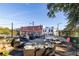 Spacious outdoor patio with seating, grilling area, and views of the surrounding buildings at 172 Haynes Sw St # 108, Atlanta, GA 30313