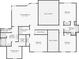 Floor plan of the second floor featuring bedrooms, bathrooms, closets, laundry room and open to below areas at 1110 Croftmoore Lndg, Suwanee, GA 30024