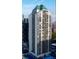 Striking exterior shot of a high-rise building featuring many windows and balconies at 1280 W Peachtree Nw St # 1712, Atlanta, GA 30309