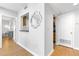 View of the kitchenette area shows the sink, countertop, and connections to other rooms at 1280 W Peachtree Nw St # 1712, Atlanta, GA 30309