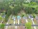 Aerial view of home with pool and lush green landscaping, situated in a serene and desirable neighborhood at 2061 Emerald Dr, Loganville, GA 30052